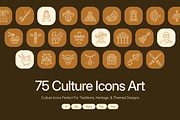 Culture Icon Art Set, an Outline Icon by Prosymbols (Thumbnail 1 of 7)