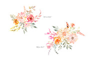 Watercolor Dahlias & Roses Flowers, an Illustration by GraphicsDish (Thumbnail 3 of 4)