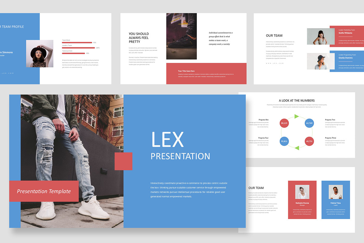 Lex : Fashion Business Google Slides, a Presentation Template by Punkl Camp (Photo 1 of 15)