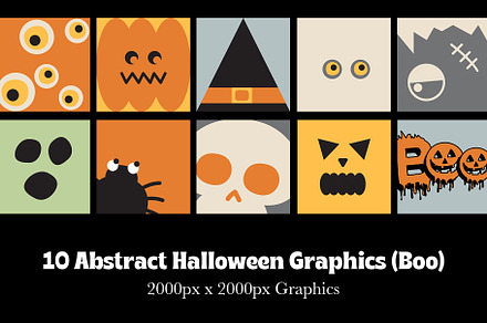 Boo | Abstract Halloween Graphics