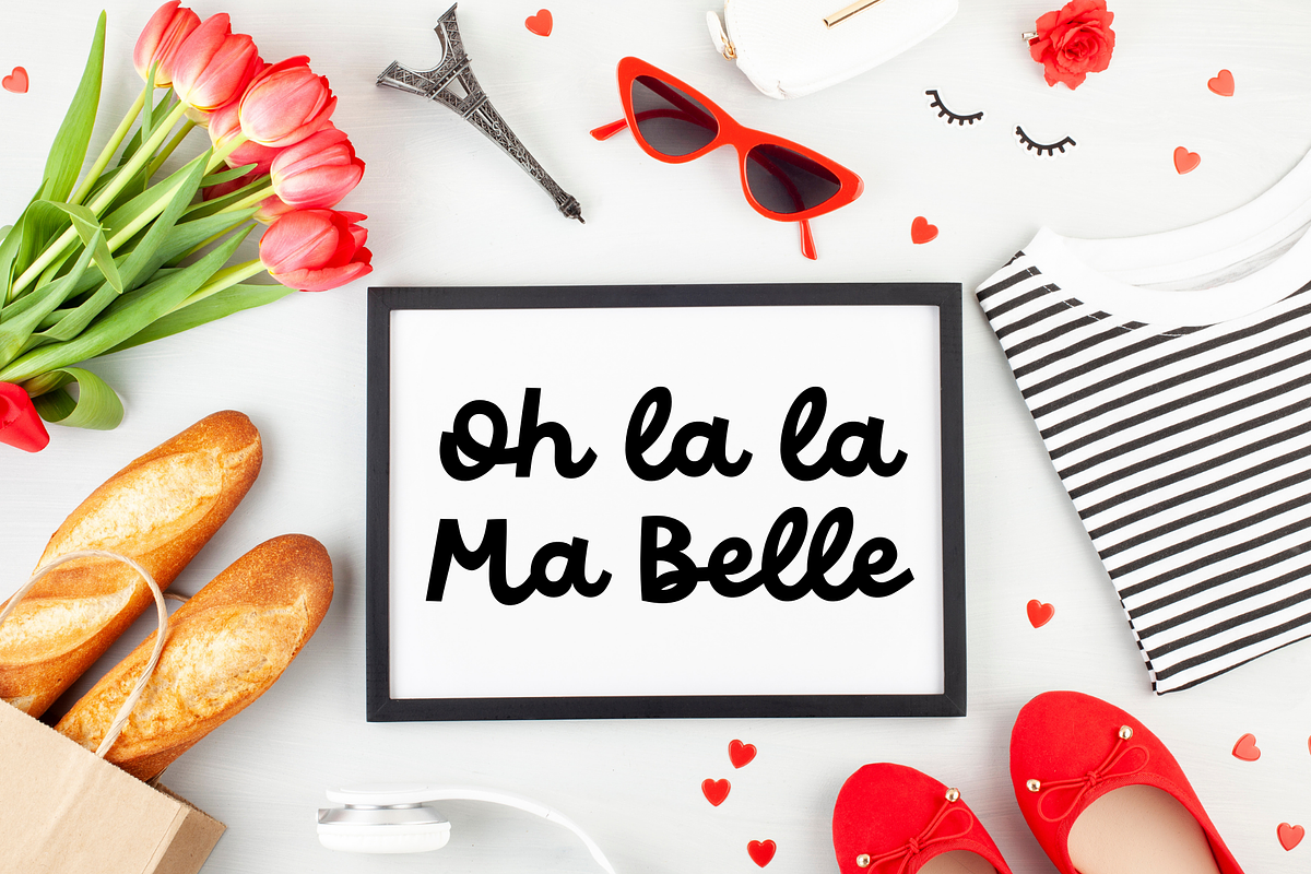 Golden Mangos Cute Script Font, a Script Font by Sofia Skoog (Photo 2 of 11)