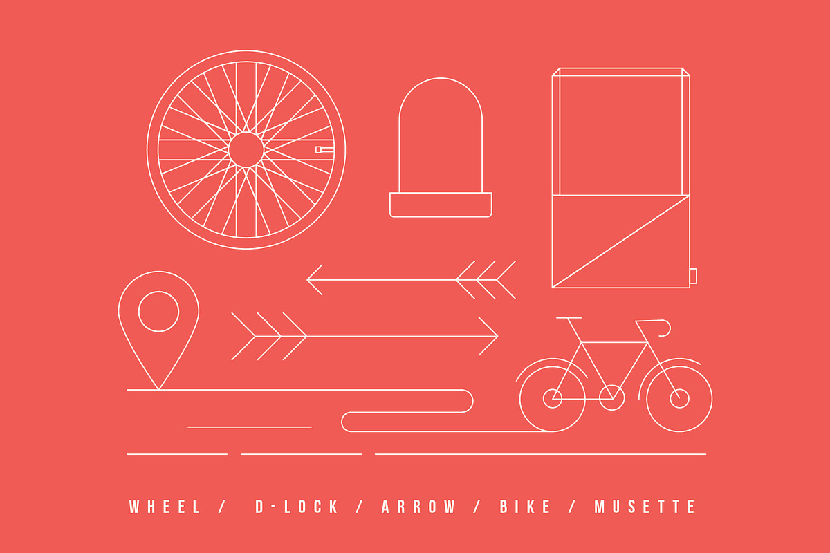 Cycling illustration vectors & logos, an Outline Icon by The Store (Photo 4 of 6)