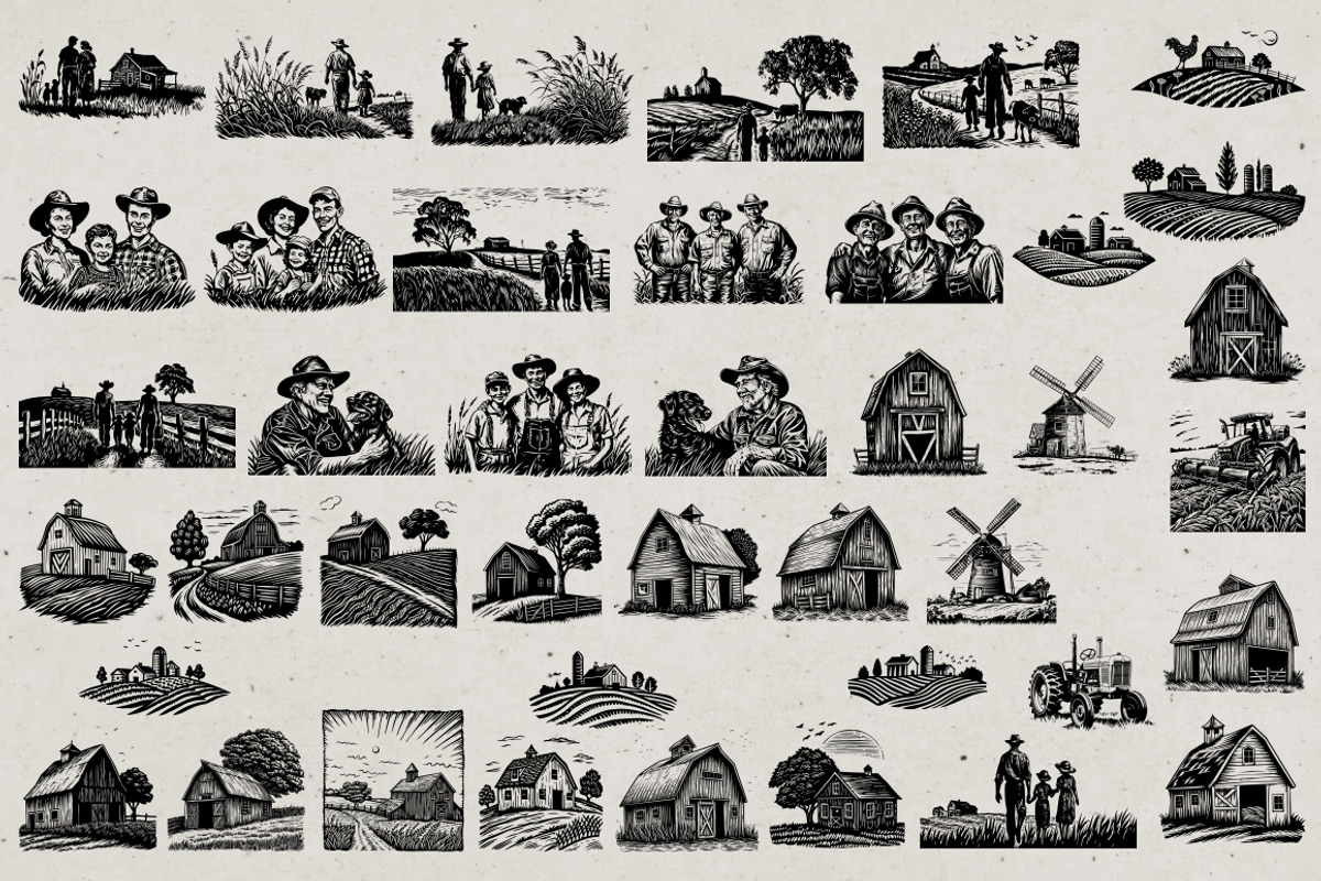 600 Farming illustrations, an Illustration by Nocturnal Wolf (Photo 13 of 23)