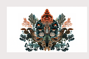 Muji Co · Symmetrical Botanics, a Decorative Illustration by milatovar (Thumbnail 7 of 16)