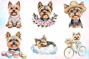 Cute Yorkshire Terrier Clipart PNG, an Illustration by Canvas Craft (Thumbnail 2 of 3)
