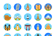 Flat Landmarks Icons, a Duotone Icon by Brickclay (Thumbnail 8 of 8)