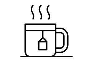 Coffee Mug Line Icon, an Icon by Pexelpy