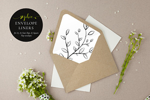 Printable Envelope Liner, Sophie