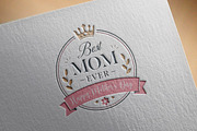 Happy Mother's Day badge, an Object Illustration by PushLogo (Thumbnail 3 of 3)