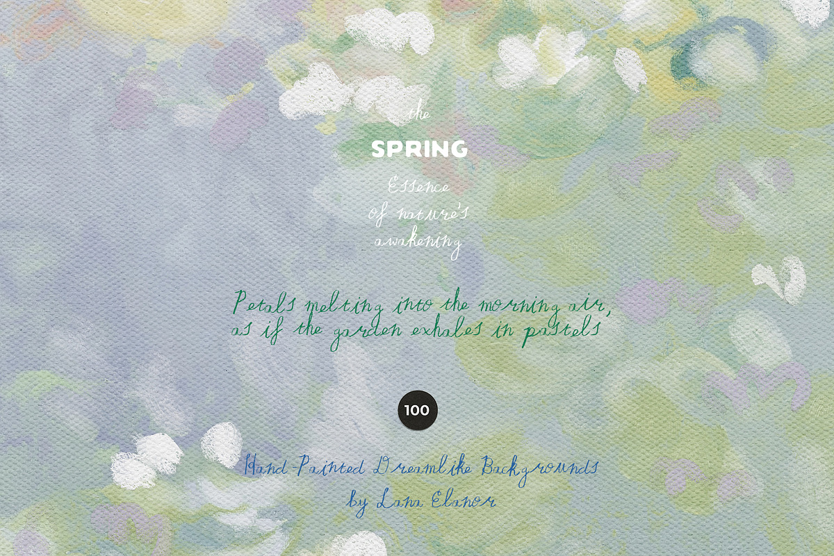 Hand-Painted Spring Backgrounds, a Background Graphic by Lana Elanor (Photo 4 of 15)