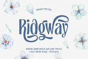 Ridgway, a Sans Serif Font by Cruzine (Thumbnail 1 of 8)