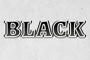 Black Text Effect Layout, a Layer Style Add-On by CreativeShaper (Thumbnail 2 of 2)