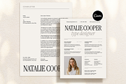 Beige Modern Minimalist CV Resume, a Resume Template by Creatif Foundry (Thumbnail 1 of 7)