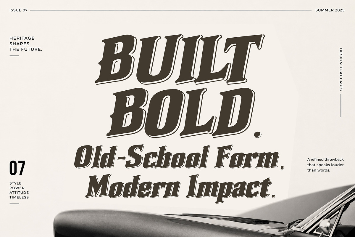 Montac Gartenz - Vintage Power, a Serif Font by HypeWorksCo (Photo 3 of 13)