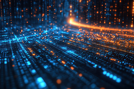 Abstract digital stream with interco, a Background Photo by Pixeness