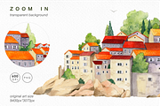 Watercolor Island, Travel poster art, an Object Illustration by Harmony Draws (Thumbnail 2 of 5)