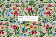 Exquisite Botanical Floral Pattern, a Pattern Graphic by likorbut (Thumbnail 12 of 14)