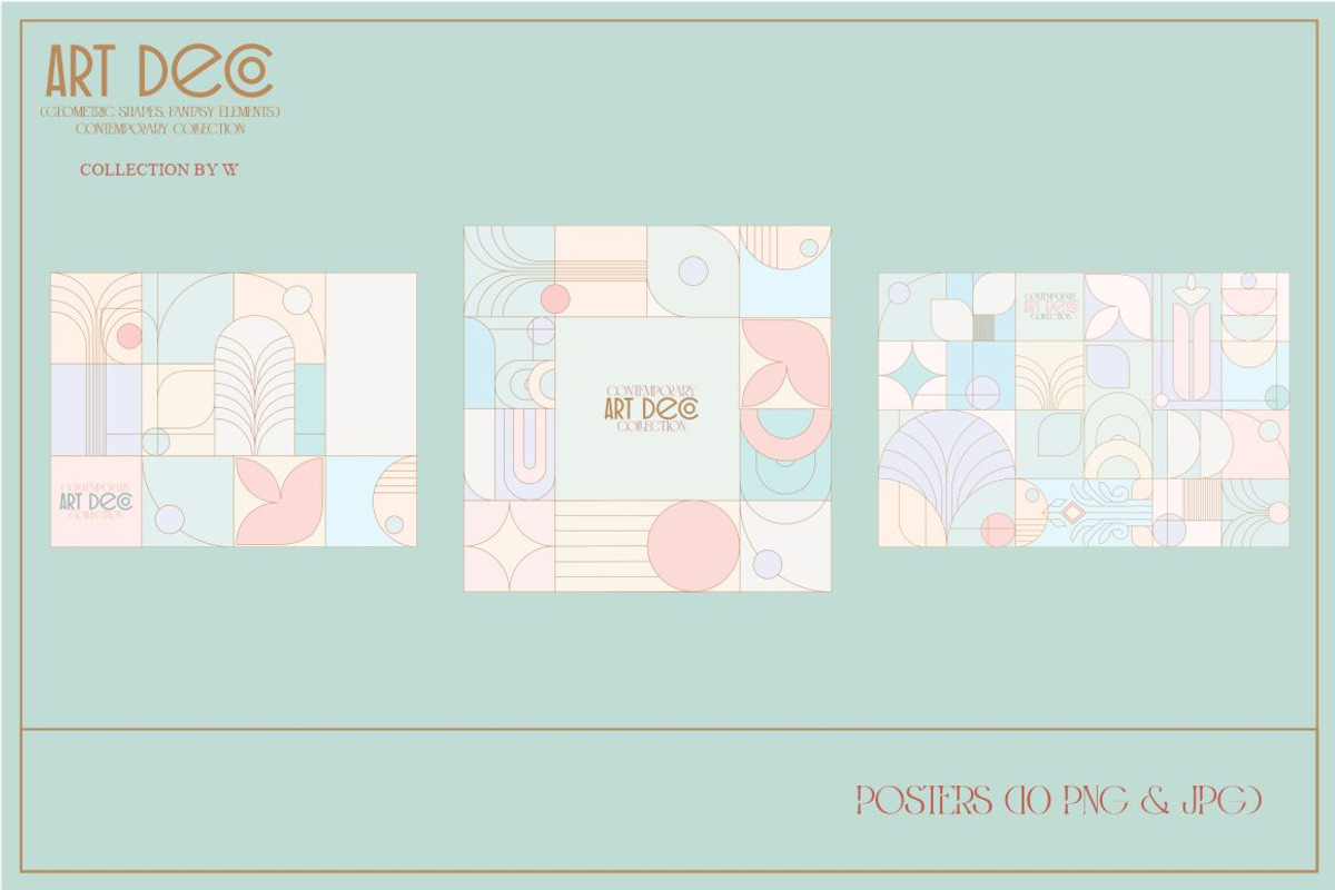 Art Deco Fantasy, a Background Graphic by Collection by VY (Photo 11 of 15)