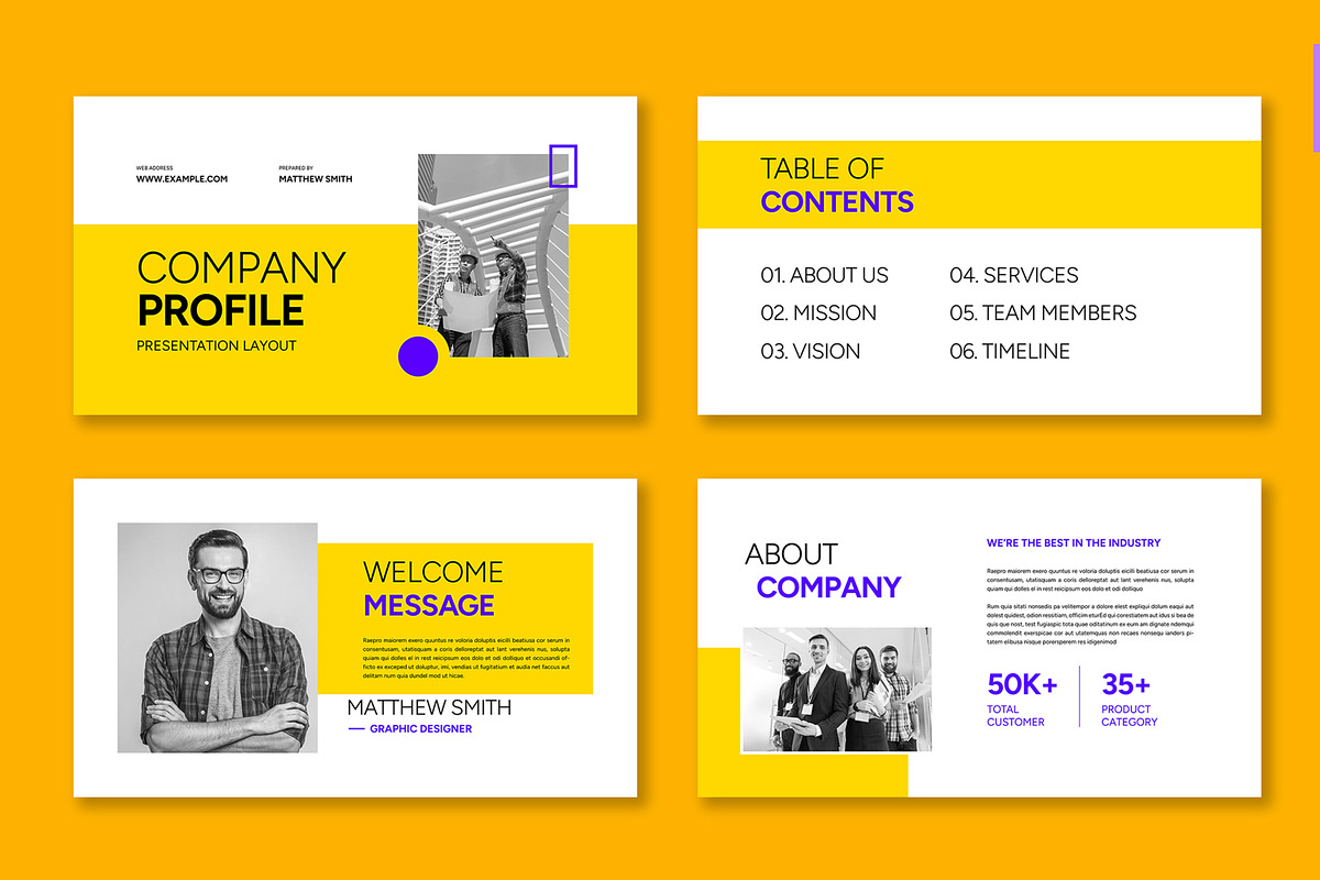Company Profile Presentation, a Presentation Template by ContestDesign (Photo 2 of 6)