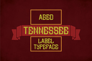 Tennessee Vintage Label Typeface