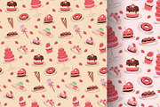 Bakery pattern featuring desserts, a Food Illustration by okskukuruza (Thumbnail 3 of 3)
