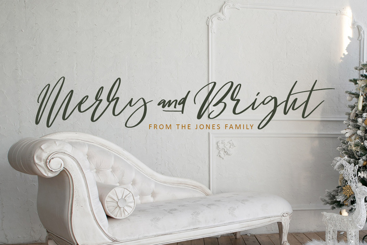 Jingle Joy Script Font preview 3