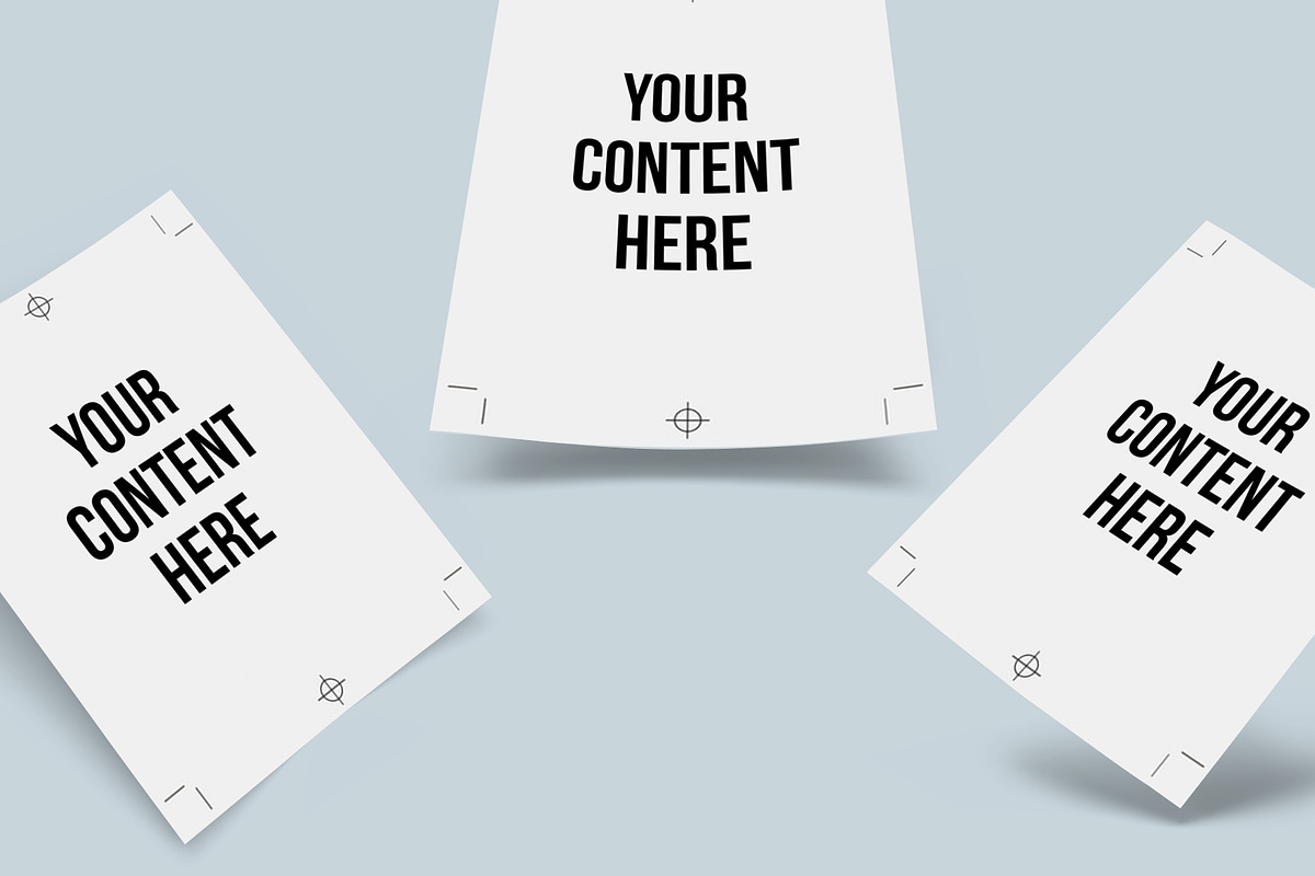6 Floatings US Letter Mockups, an Object Graphic by Loudoun Design Co. (Photo 2 of 5)