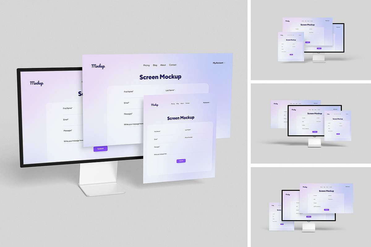 High-Quality iMac Screen Mockup, a Mac Mockup by swsi-studio (Photo 1 of 5)