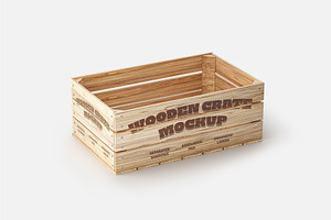 Wooden Crate Mockup Set