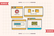 135+ Retro User Interface Elements, an Object Graphic by katyaskrn (Thumbnail 8 of 8)