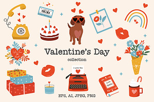 Valentines Day Graphic Collection, a Seasonal Illustration by EltaMaxArt
