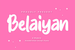 Belaiyan - Handwritten Script fonts