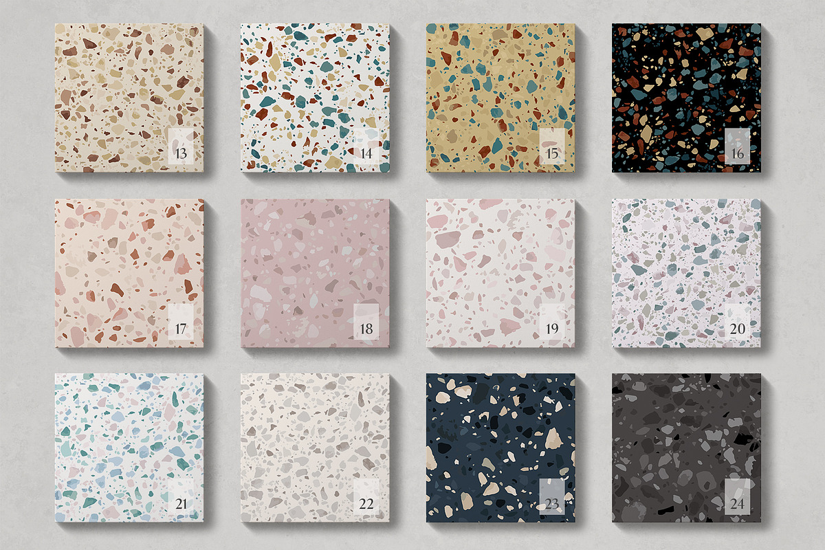 38 natural stone TERRAZZO patterns, a Pattern Graphic by Best Pattern Shop (Photo 5 of 14)