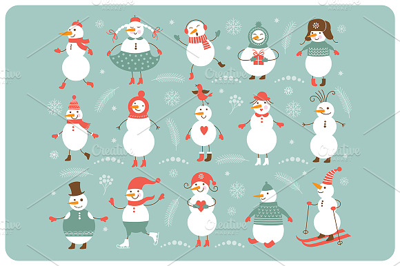 Funny Snowmen