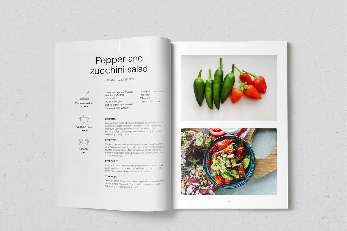 Everyday Veggies Recipe Book, a Magazine Template by SonaGeciova (Photo 10 of 17)