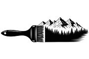 Nature Landscape Paintbrush Design B, an Illustration by Designs_River (Thumbnail 20 of 31)