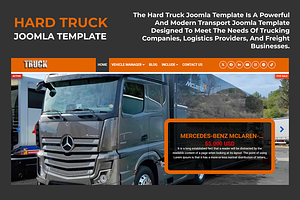Hard Truck Joomla Template, a HTML Template by Ordasoft