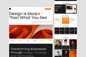 Oval - Digital Agency Landing Page, a Landing Page Template by Hammad Arif