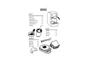 Café & Coffee Line Art Illustrations, a Food Illustration by sernuretta (Thumbnail 4 of 6)