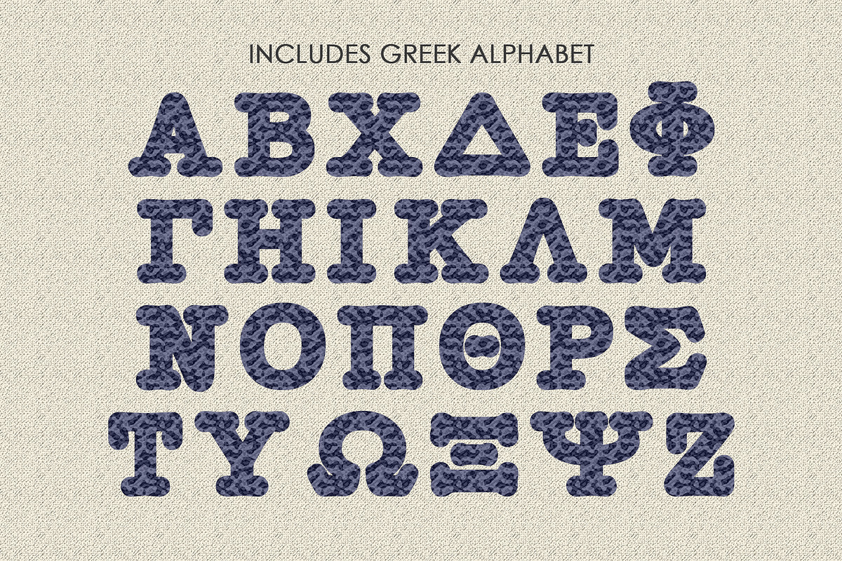 Greek Writer Font Set preview 5