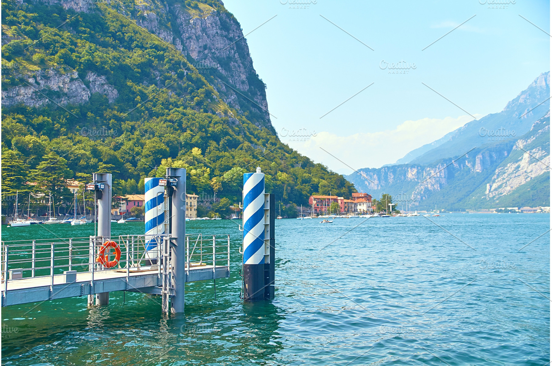 Pier or quay for ships and boats on, a Nature Photo by Oleksandr Berezko