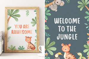 Animalistic Font Trio