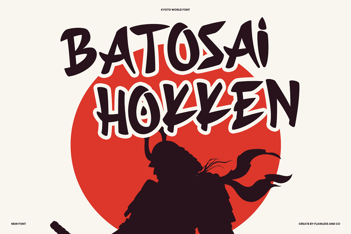 Kyoto World - Japanese Style Font, a Font by Flawless And Co (Photo 3 of 10)