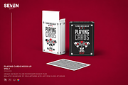 Playing Cards Mock-Up, an Advertising Mockup by Se٧enStudio (Thumbnail 1 of 8)