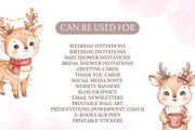 Cute Deer Christmas PNG Bundle, a Decorative Illustration by Arslan (Thumbnail 7 of 8)