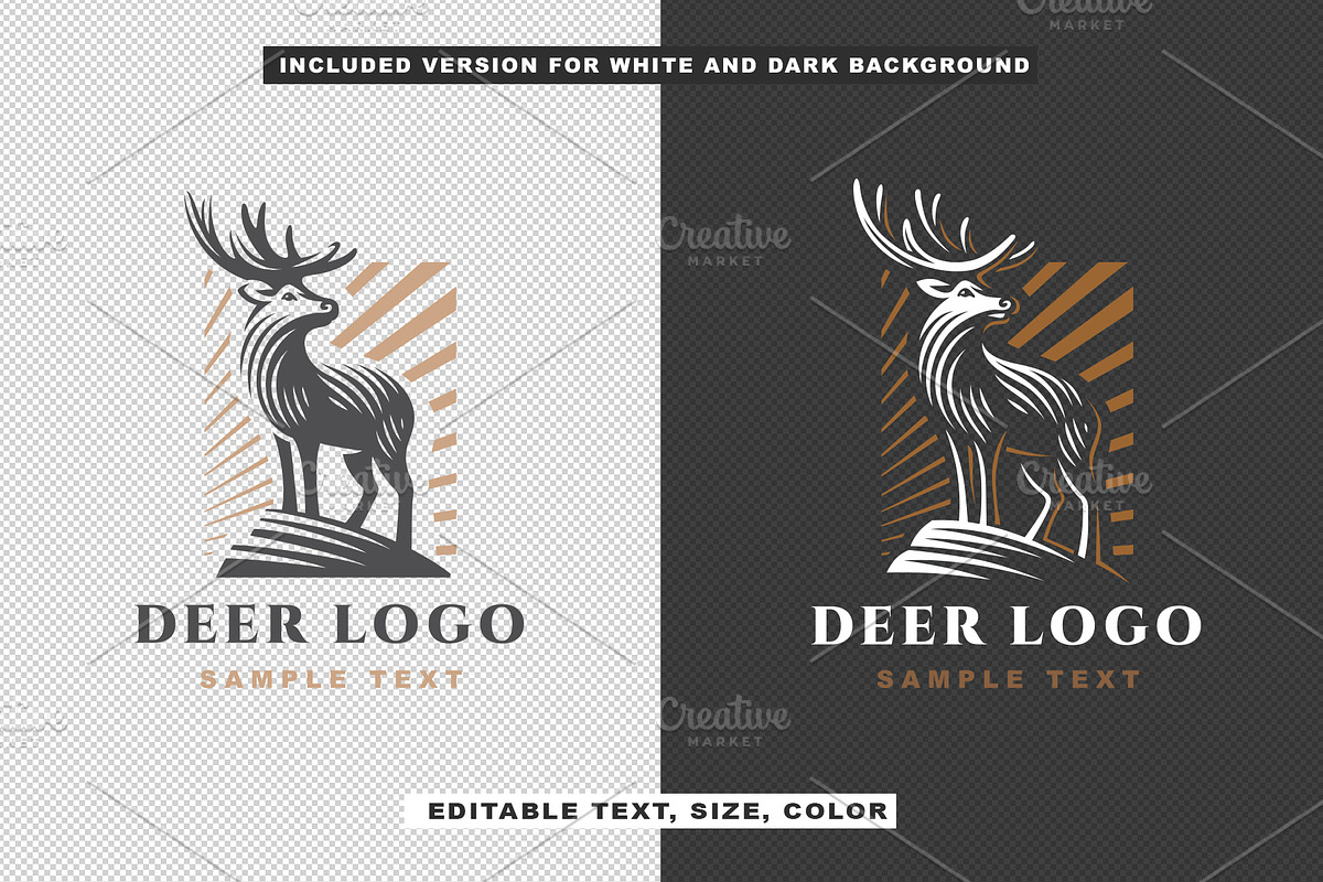Deer logo, a Branding & Logo Template by SODESIGN (Photo 2 of 2)