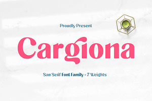 Cargiona - Sans Serif Font Family, a Sans Serif Font by Fype Co.