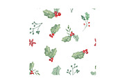 Holly Seamless Pattern, a Pattern Graphic by MockTurtleStudio (Thumbnail 3 of 3)