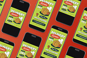 Green Delivery Service Flyer Set, a Flyer Template by Aiyari Graphic (Thumbnail 2 of 3)