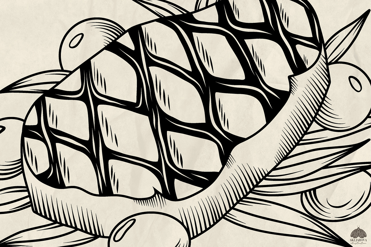 Culinary line art + Procreate, an Object Graphic by Skliarova (Photo 5 of 5)